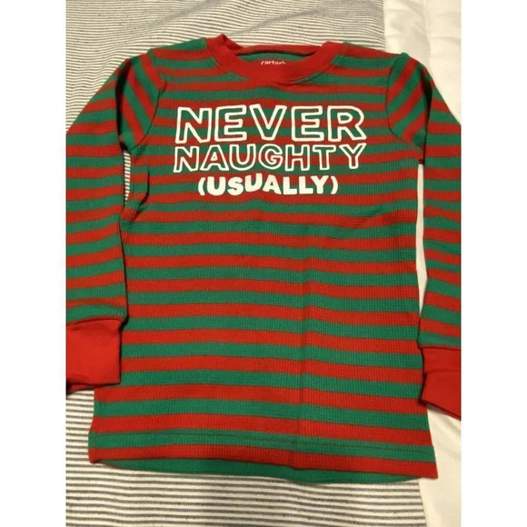 NEVER NAUGHTY “USUALLY" CARTERS 3T 2 PIECE PAJAMA SET - NWOT - Picture 3 of 5